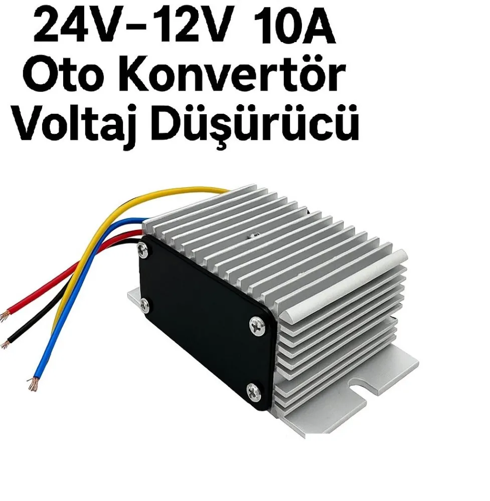 24V-12V 10A Oto Konvertör | Voltaj Düşürücü Dönüştürücü