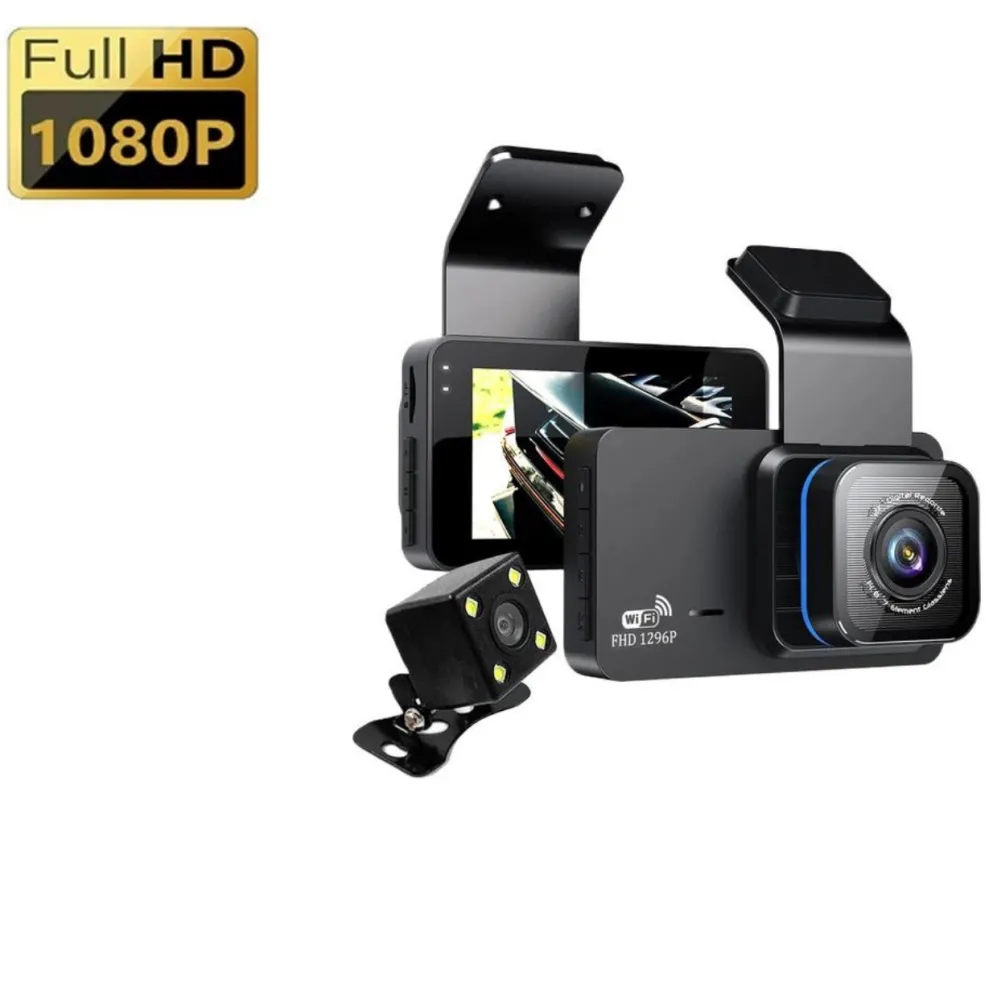 2 Kameralı Araç İçi Kayıt Cihazı | Ön ve Arka Görüş – Cardvr Dash Cam