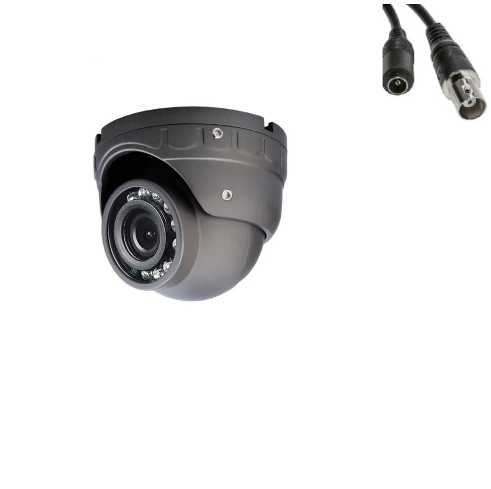 AHD 2MP 2.8mm 12 IR Led Metal Gri Kasa Mini Dome Araç Kamerası