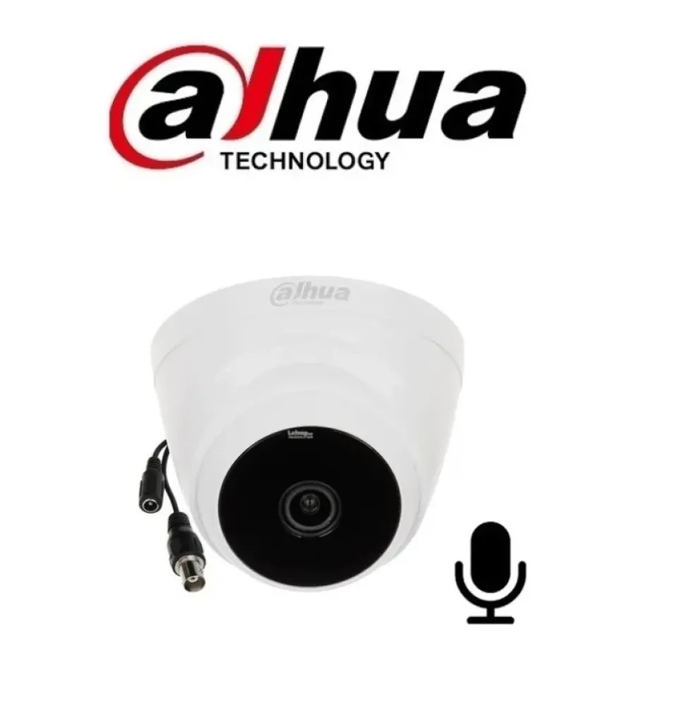 Dahua DH-HAC-T1A21P-U 2MP 2.8mm Sesli HDCVI Kamera – Gece Görüşlü