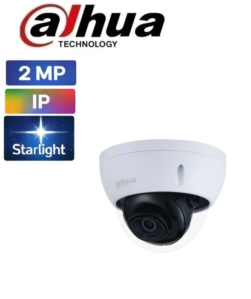 Dahua IPC-HDBW2231E-S-0280B-S2 2MP Starlight IR Dome IP Kamera