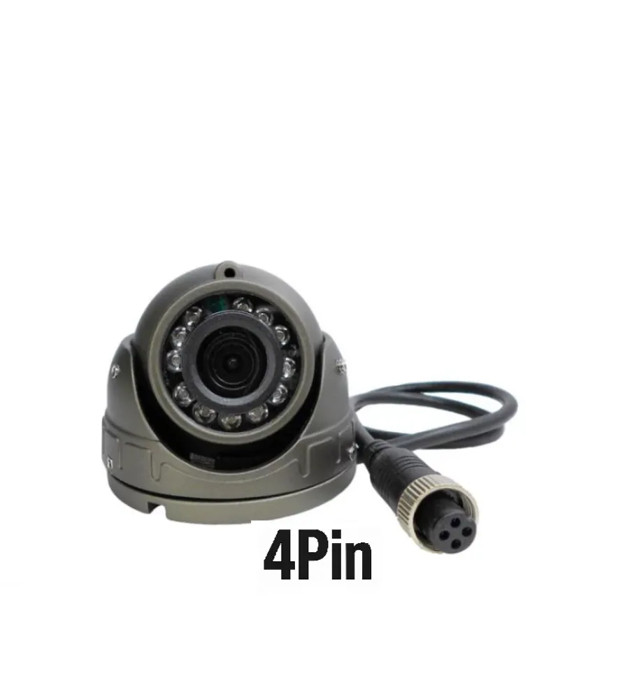 4 Pin Soketli Gri Kasa 2MP AHD Geniş Açılı Dome Kamera