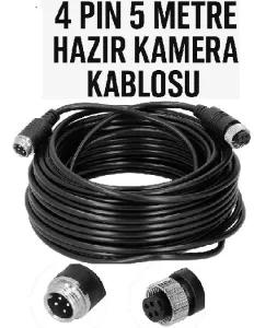 4 Pin 10Metre Hazır Kamera Kablosu