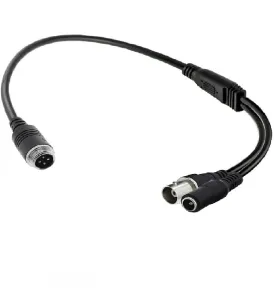 4 Pin Erkek - BNC + DC Dişi Çevirici Kablo