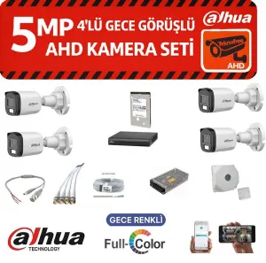 Çöp Kamyonlarına Uygun 4 Kameralı Kayıtlı Araç Güvenlik Kamera Seti