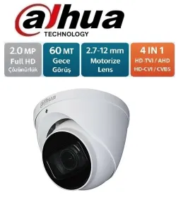 Dahua HAC-HDW1200T-Z-2712 2MP Motorize Lensli IR Dome Güvenlik Kamerası