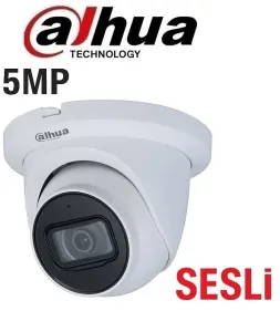 Dahua HAC-HDW1500TLMQ-A-0280B-S2 5MP Starlight Sesli  Dome Kamera