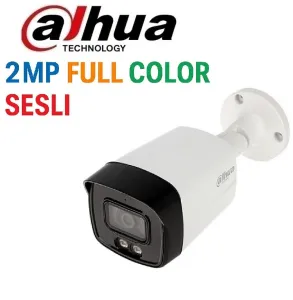 Dahua HAC-HFW1209TLM-A-LED-0360B 2MP Full Color Sesli AHD Kamera