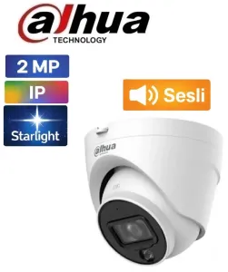 Dahua IPC-HDW1230V-SA IP Dome Kamera, 2MP ve Dahili Mikrofonlu