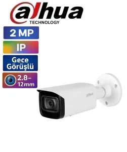 Dahua IPC-HFW1230T-ZS-2812-S5 2MP IP Bullet Kamera, Motorize Lensli IR Görüş