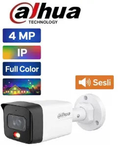 Dahua IPC-HFW1439TC1-SA-IL 4MP Full Color IP Bullet Kamera, PoE, Sesli