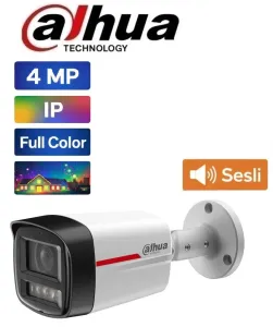 Dahua IPC-HFW1439TC1-SA-IL 4MP IP Kamera, Akıllı Işık ve Ses Özelliği