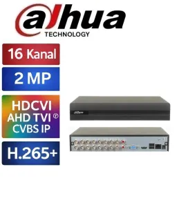 Dahua XVR1B16-I 16 Kanal 2MP H265+ HDCVI AHD TVI IP XVR Kayıt Cihazı