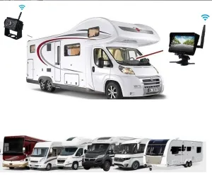 Kablosuz Sd Karta Kayıtlı Ahd Karavan Geri Görüş Kamera Seti