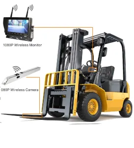 Kablosuz Forklift Kamera Sistemi | Kayıtlı LCD Monitör + 1080P HD Kamera
