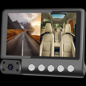 MK-300W Wifi Bağlantılı 3 Kameralı Dashcam Araç Kayıt Cihazı