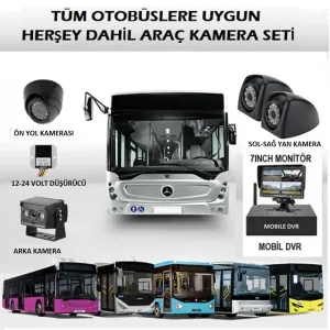 Otobüsler İçin 4G Uzaktan İzlemeli Kamera Kayıt Sistemi