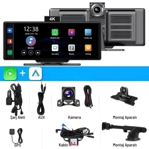 Tır Ve Kamyonlar İçin 10 İnç Torpido Üstü Multimedya Ekranı – Ön & Arka Kameralı