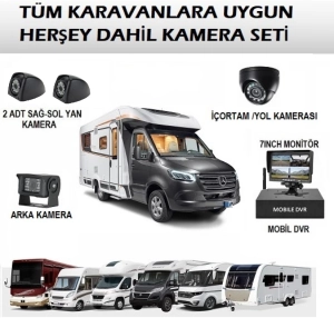4G Bağlantılı Karavan Kamera Seti – Uzaktan İzleme ve Kayıt Özellikli